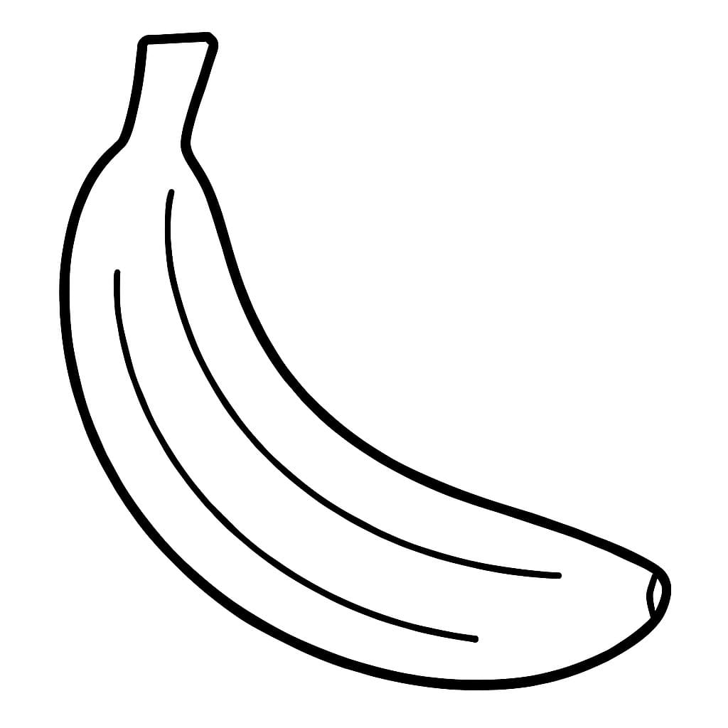 Zeichne Banane kostenlos druckbare