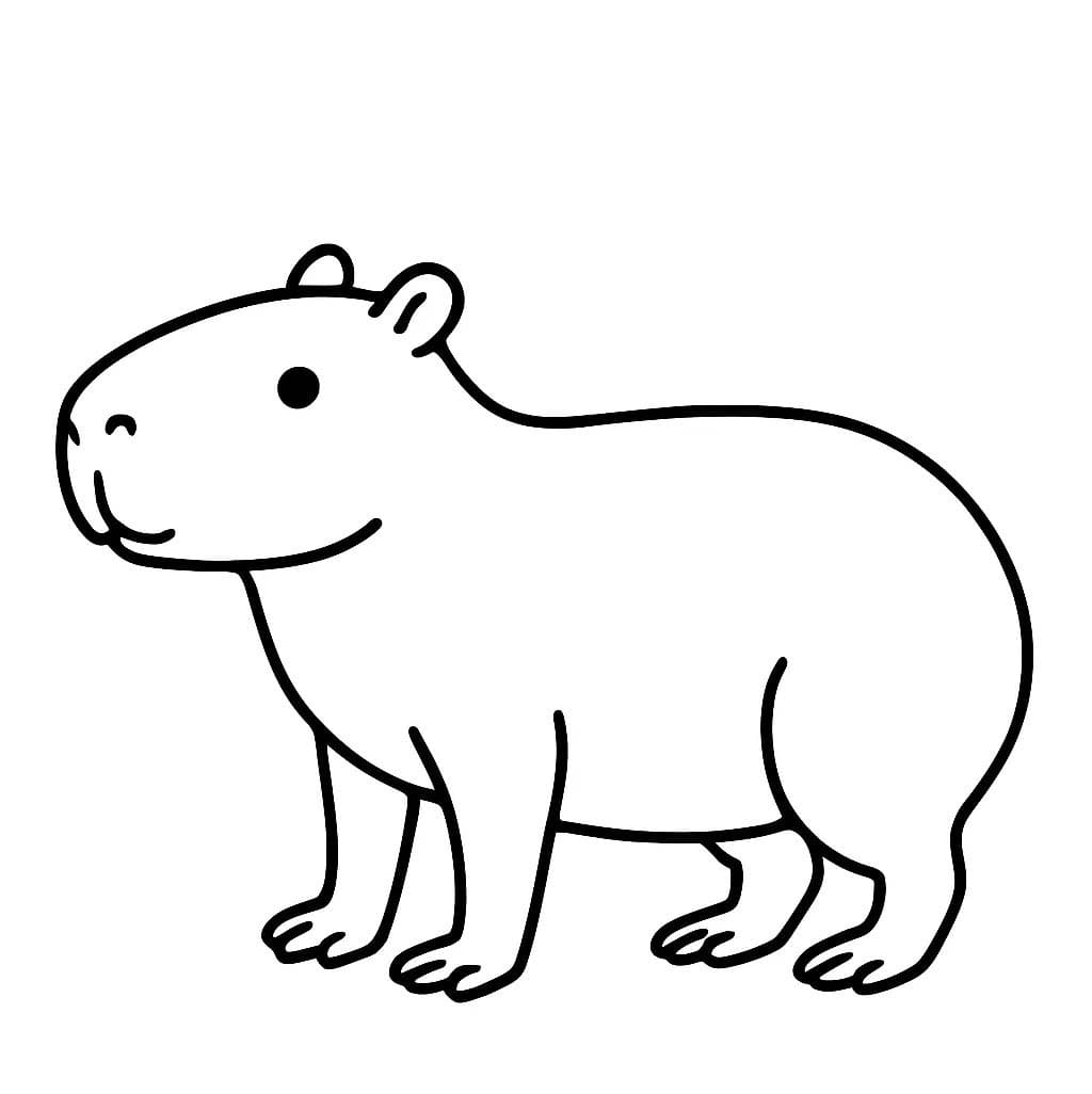 Zeichne Capybara 6