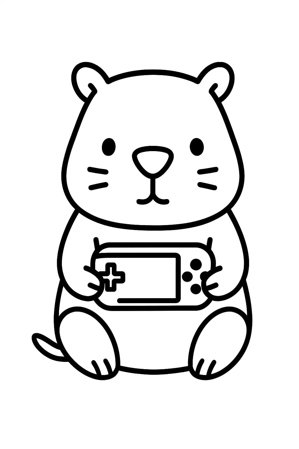 Zeichne Capybara kostenlos druckbare