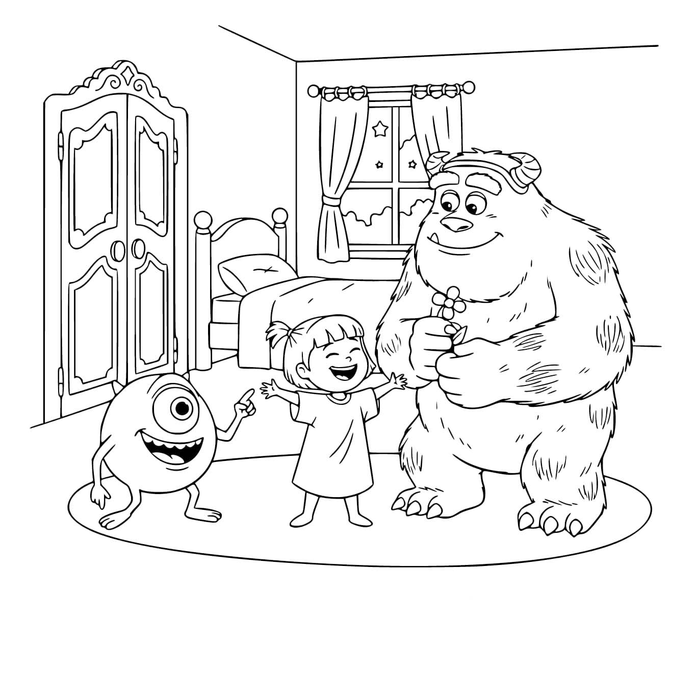 Zeichne Die Monster AG druckbare