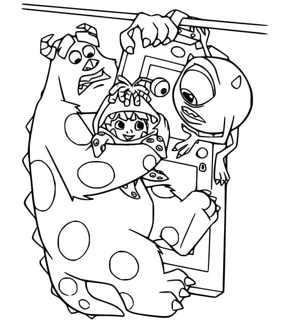 Zeichne Die Monster AG druckbare für Kinder