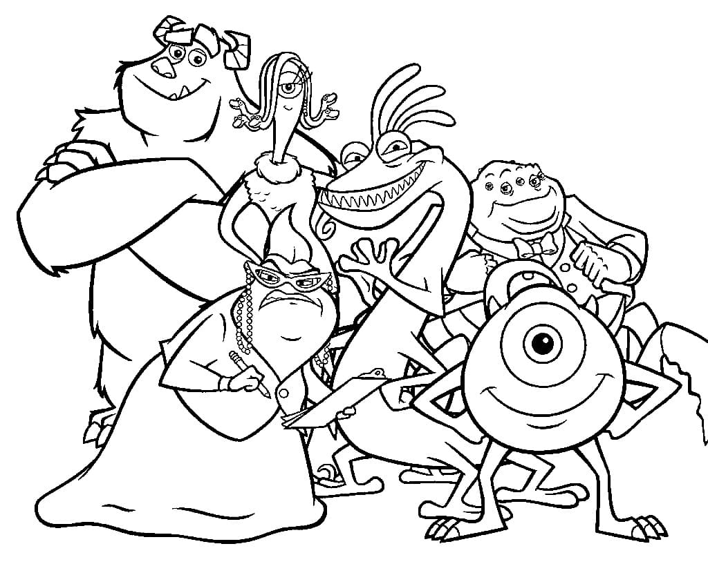 Die Monster AG coloring pages