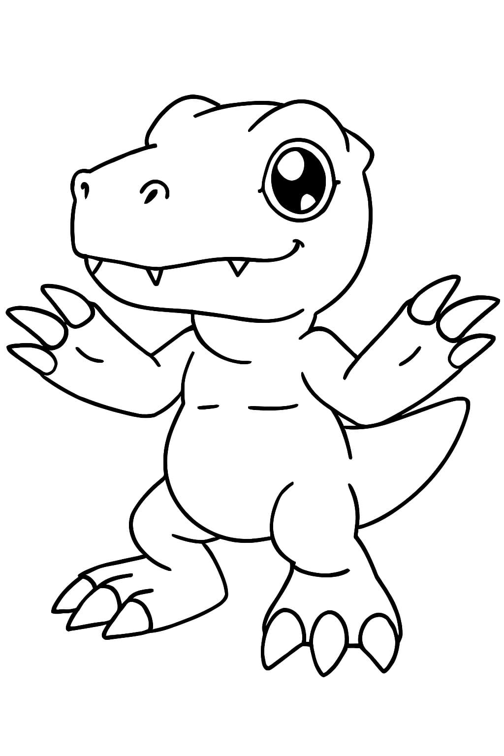 Zeichne Digimon basisch