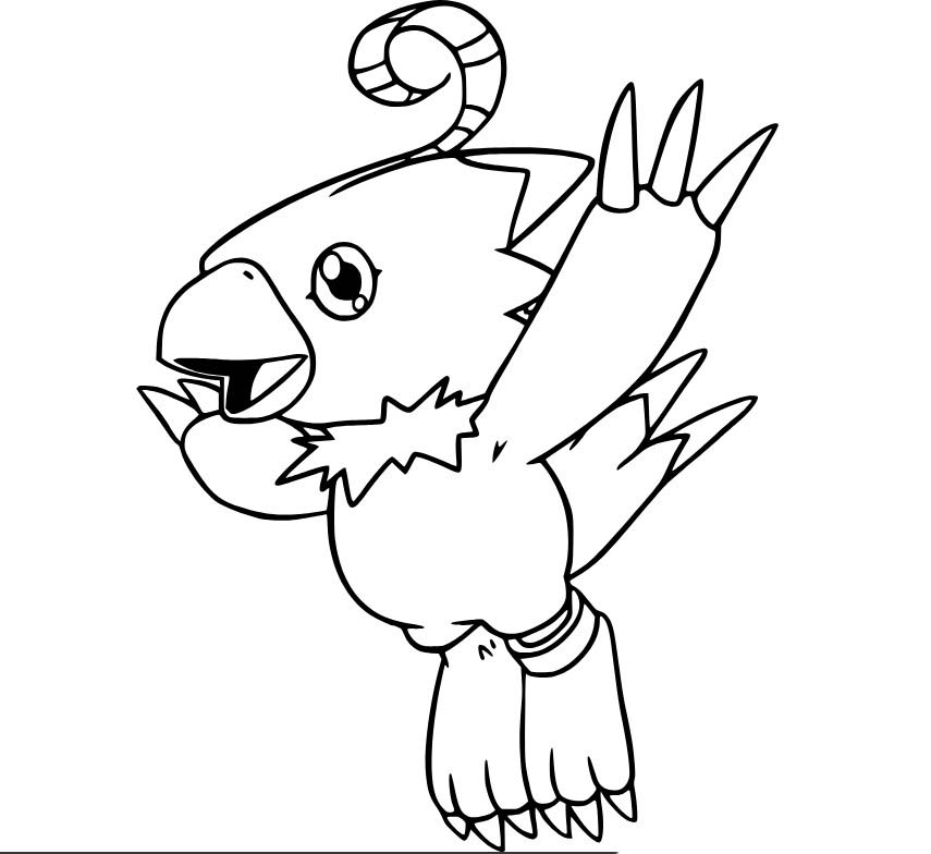 Zeichne Digimon druckbare für Kinder