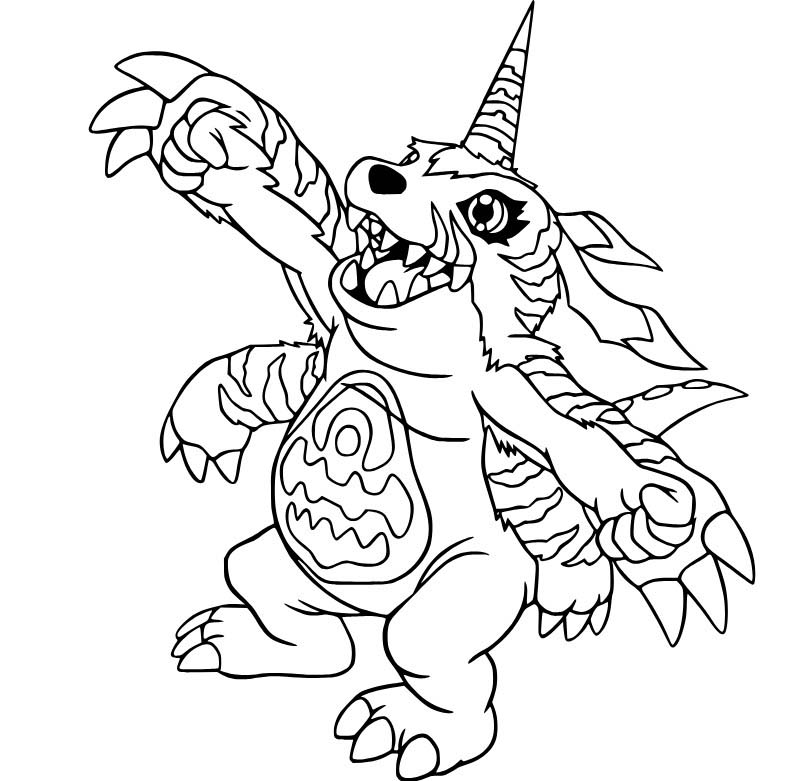 Zeichne Digimon kostenlos basisch