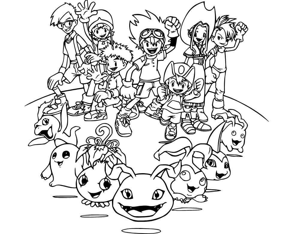Digimon ausmalbilder