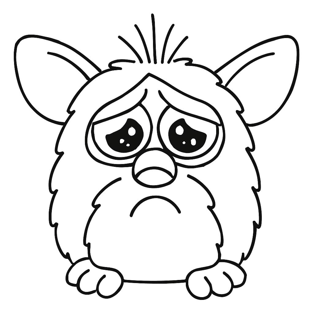 Zeichne Furby druckbare für Kinder