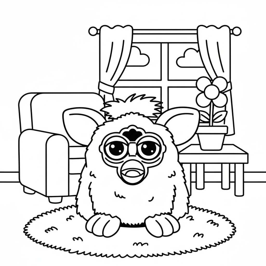 Zeichne Furby einfach
