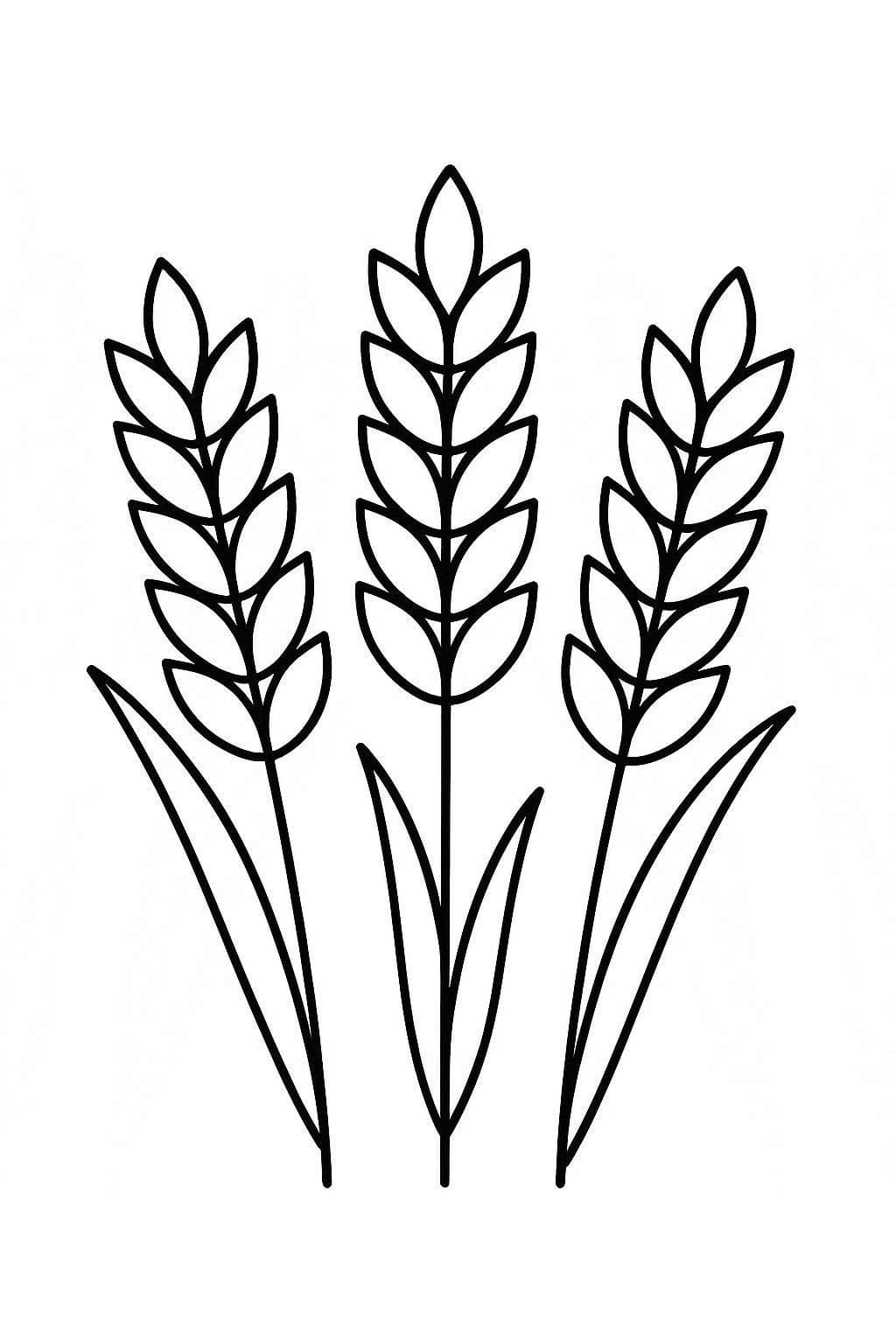 Zeichne Getreide kostenlos einfach