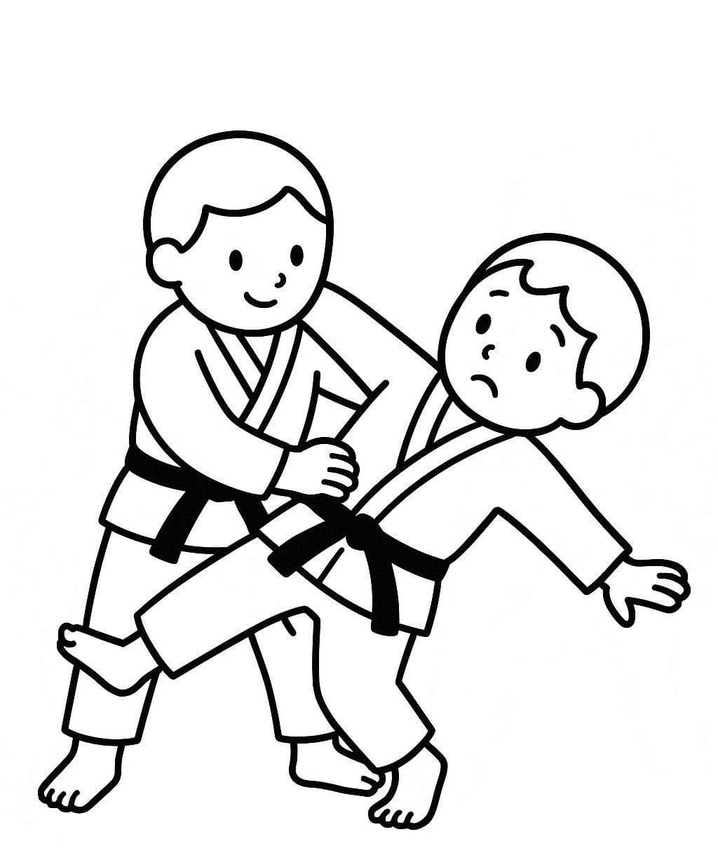 Zeichne Judo 3