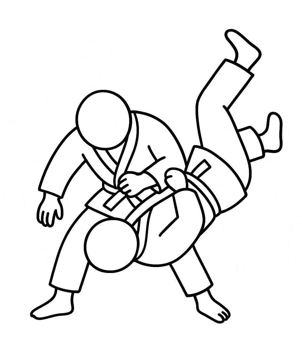 Zeichne Judo 4