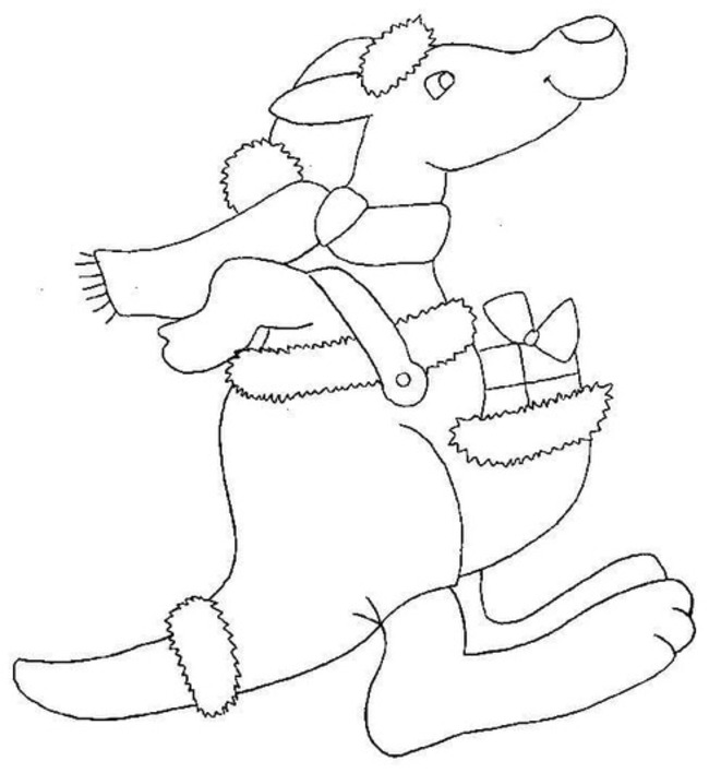 Zeichne Känguru einfach