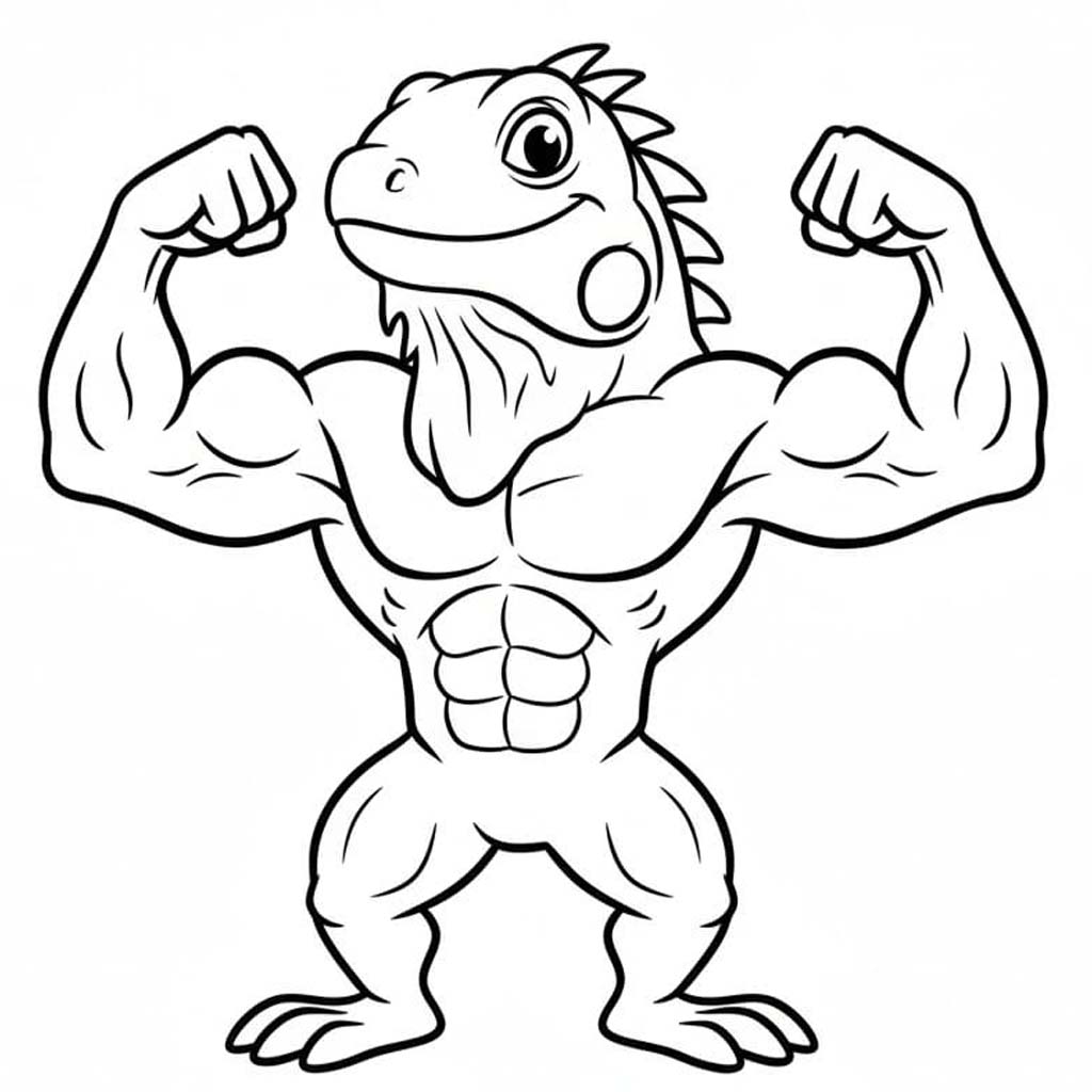 Zeichne Leguane einfach