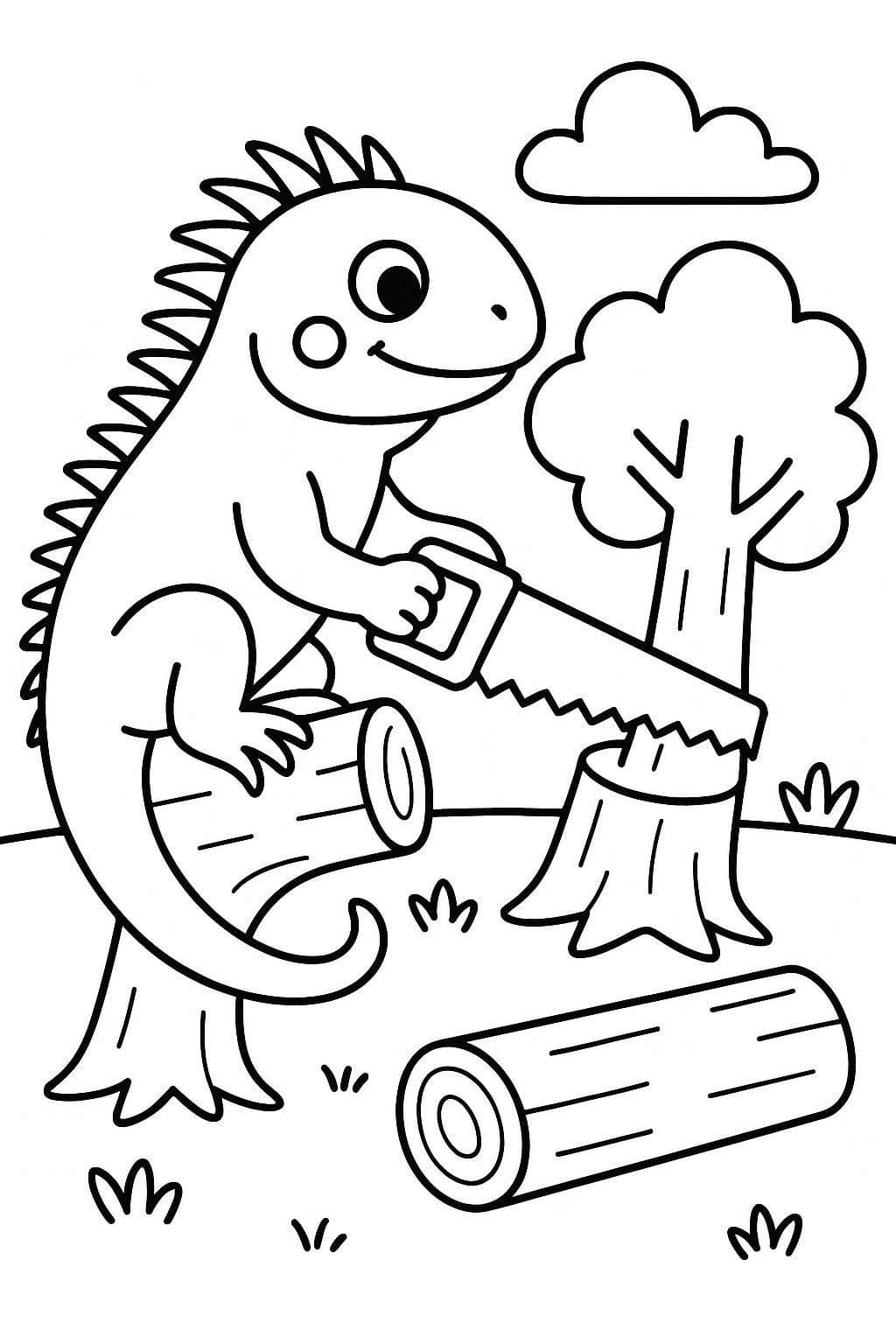 Zeichne Leguane kostenlos