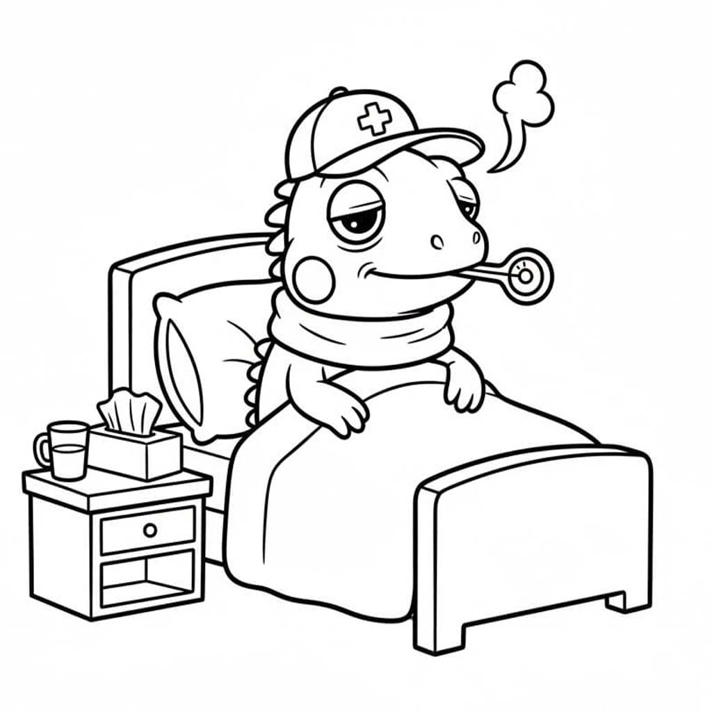 Zeichne Leguane kostenlos basisch