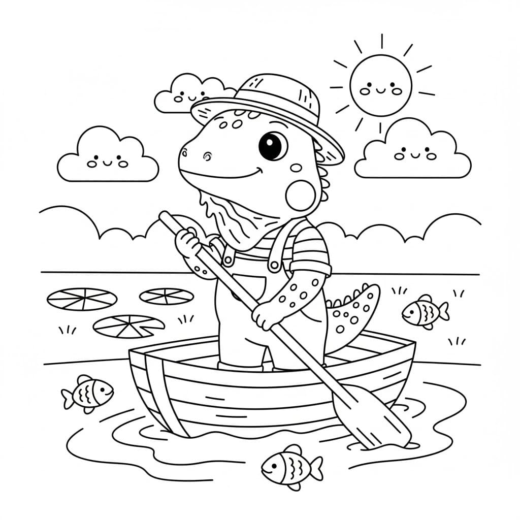 Zeichne Leguane kostenlos druckbare basisch