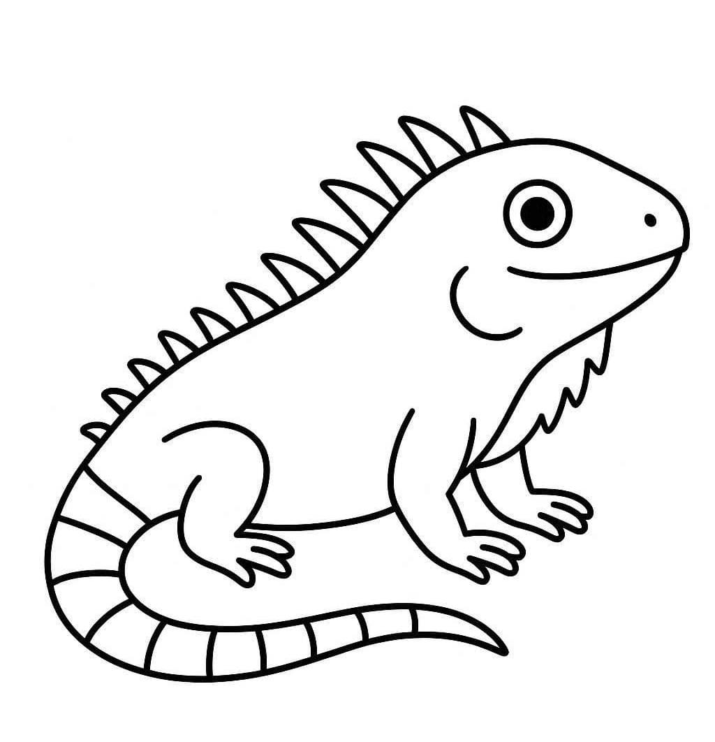 Leguane ausmalbilder