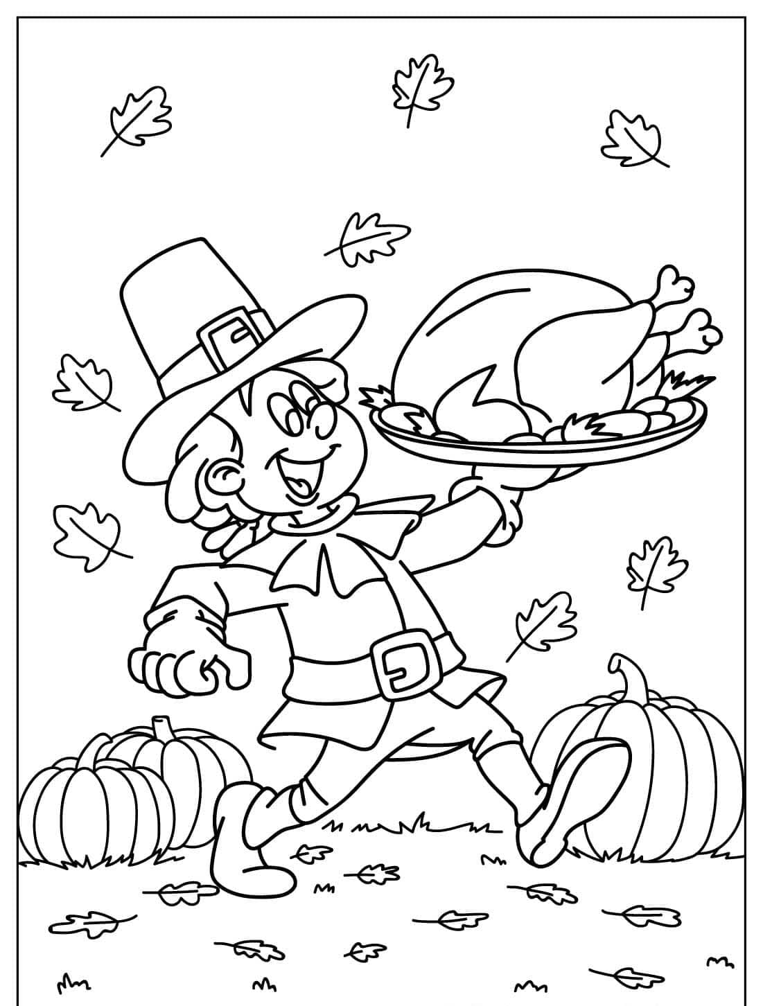 Coloriage Thanksgiving