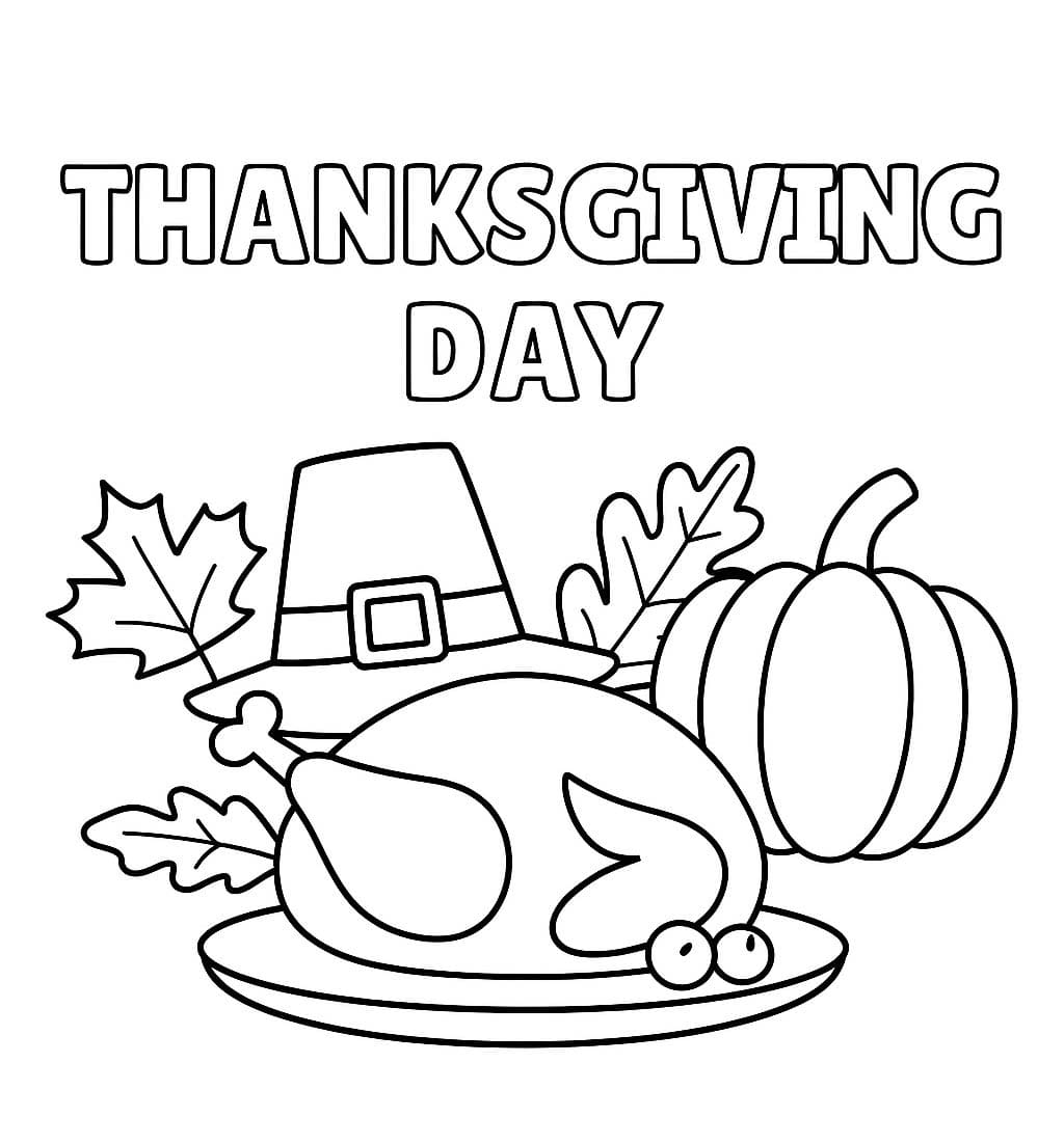 Zeichne Thanksgiving druckbare für Kinder