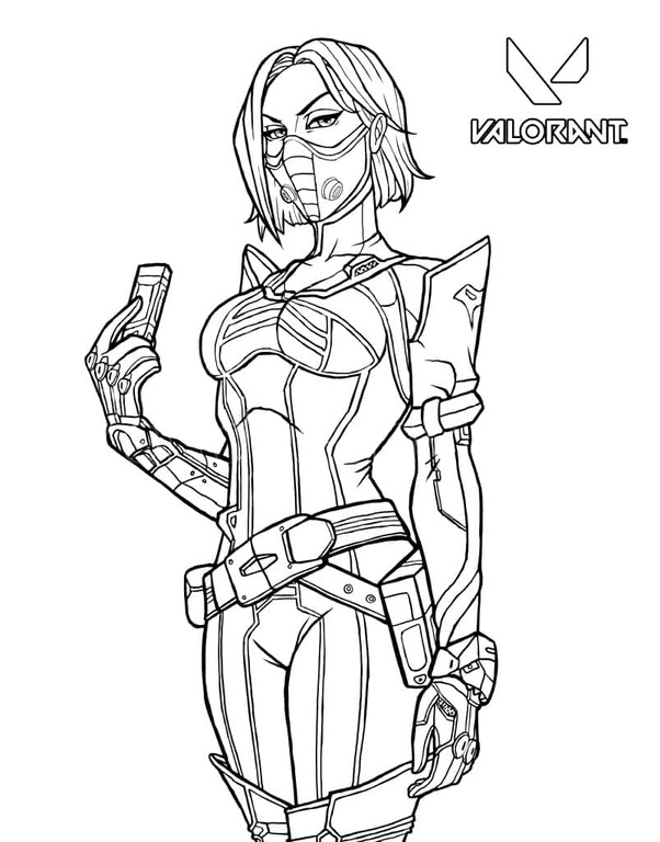 Zeichne Valorant kostenlos schlicht