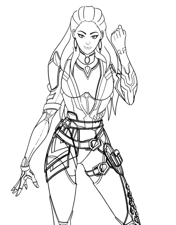 Zeichne Valorant zum Ausdrucken