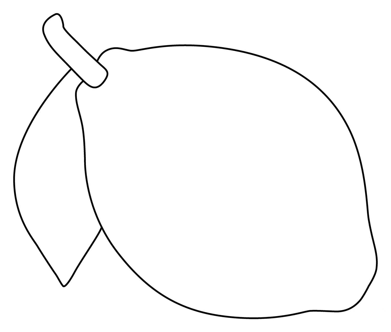 Zeichne Zitrone kostenlos druckbare basisch