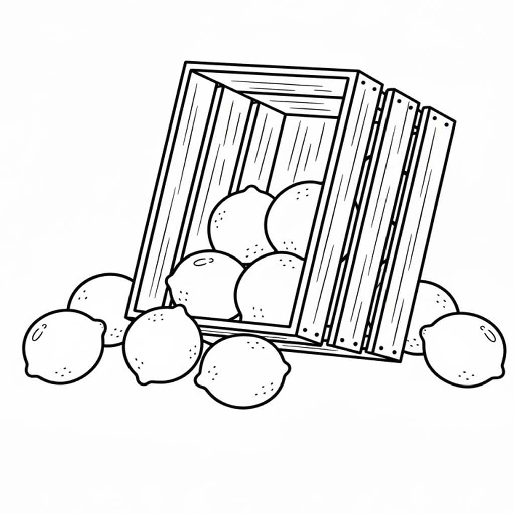 Zeichne Zitrone kostenlos druckbare einfach