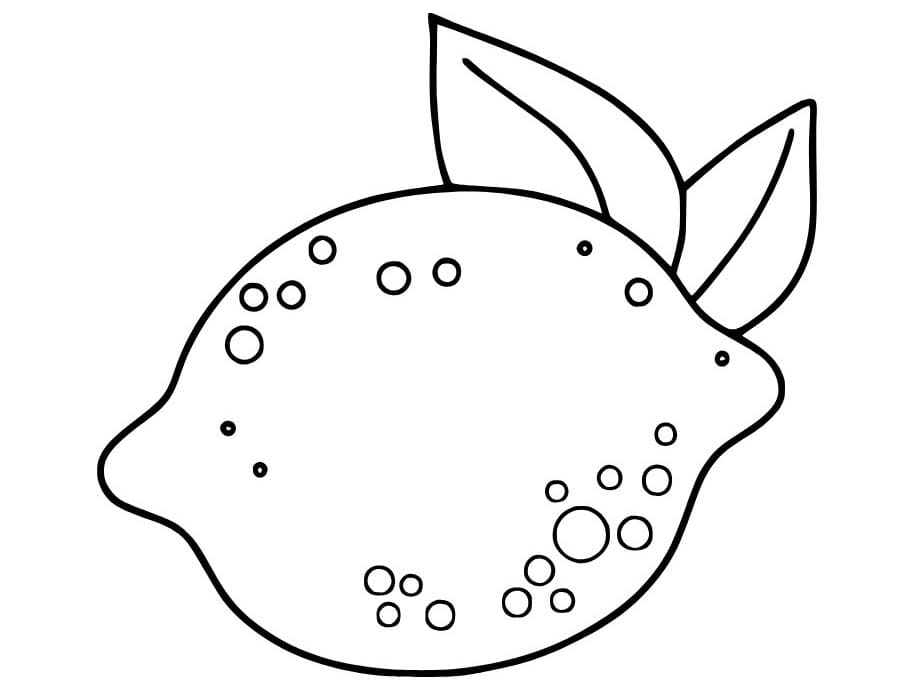 Zeichne Zitrone kostenlos einfach