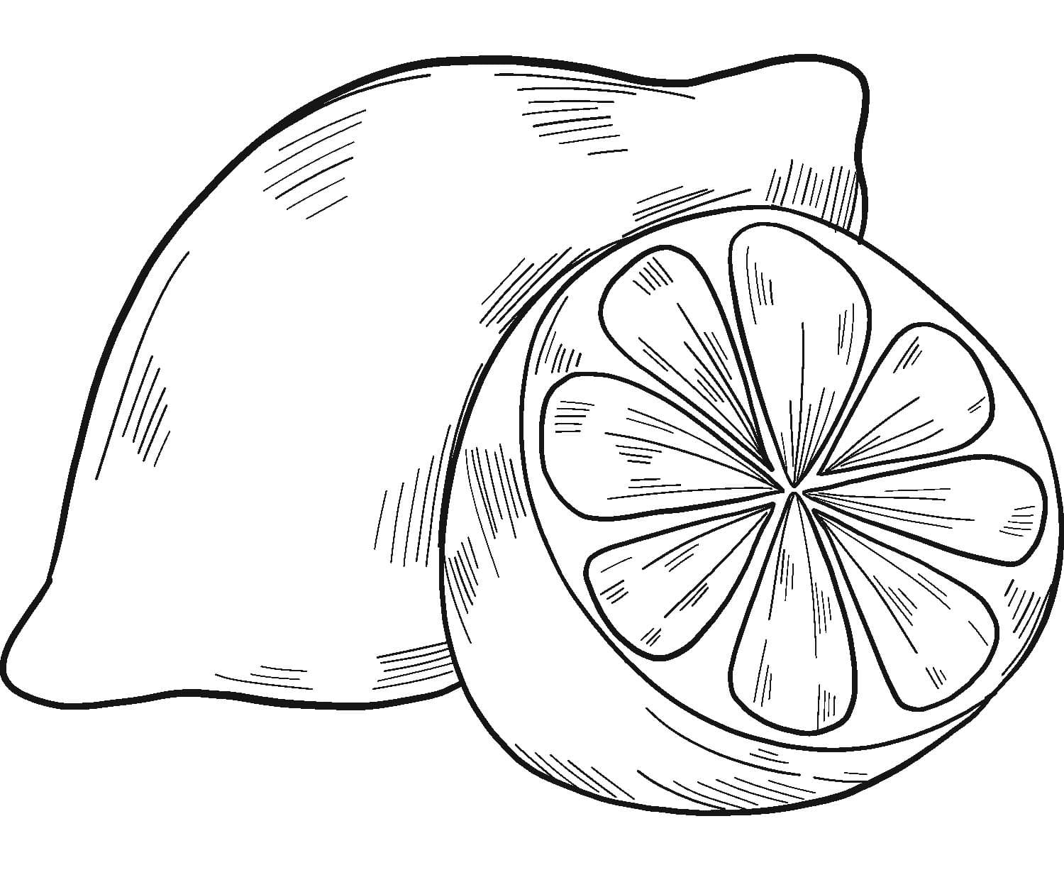 Zitrone druckbare für Kinder