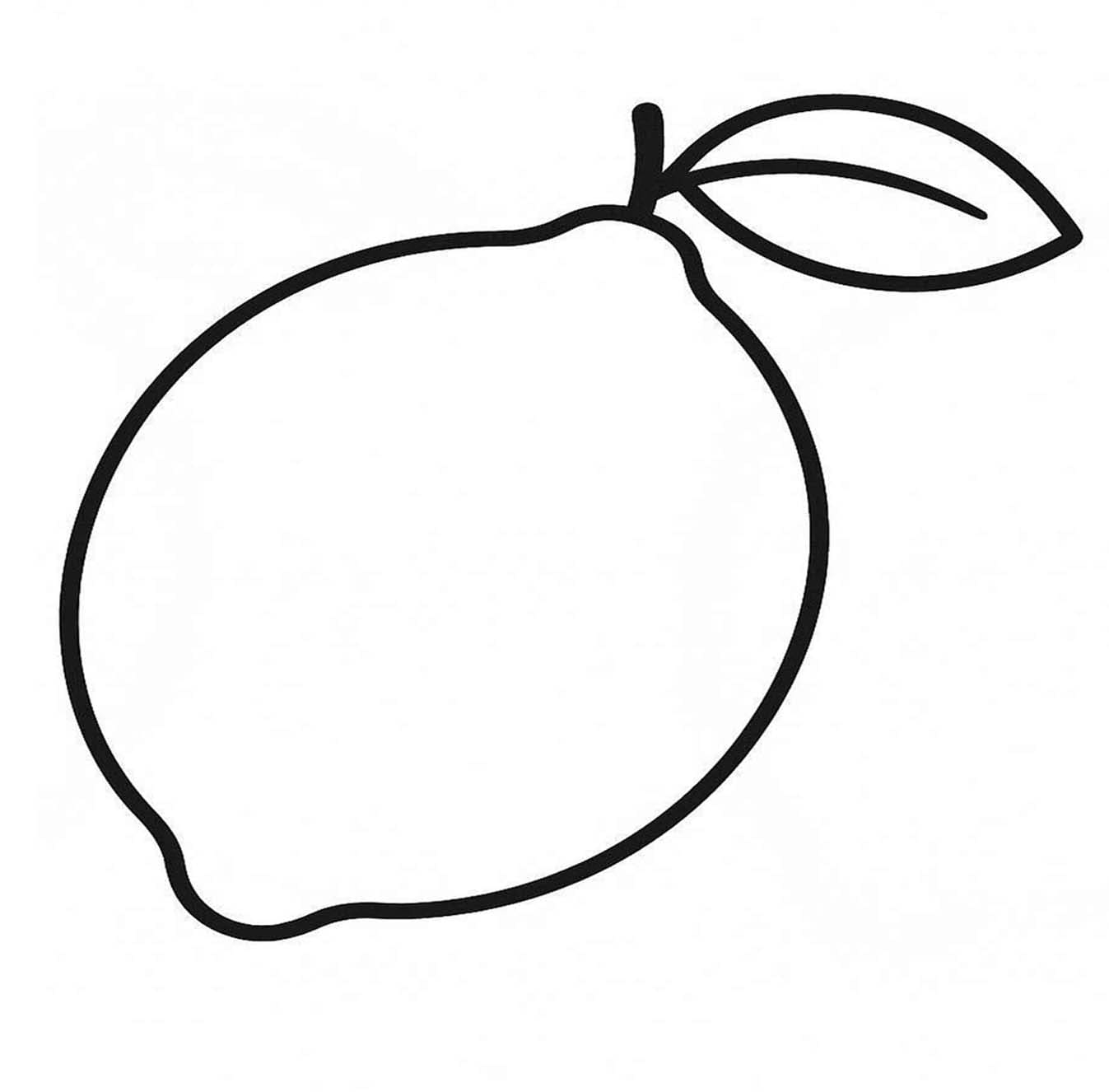 Zitrone zum Ausdrucken