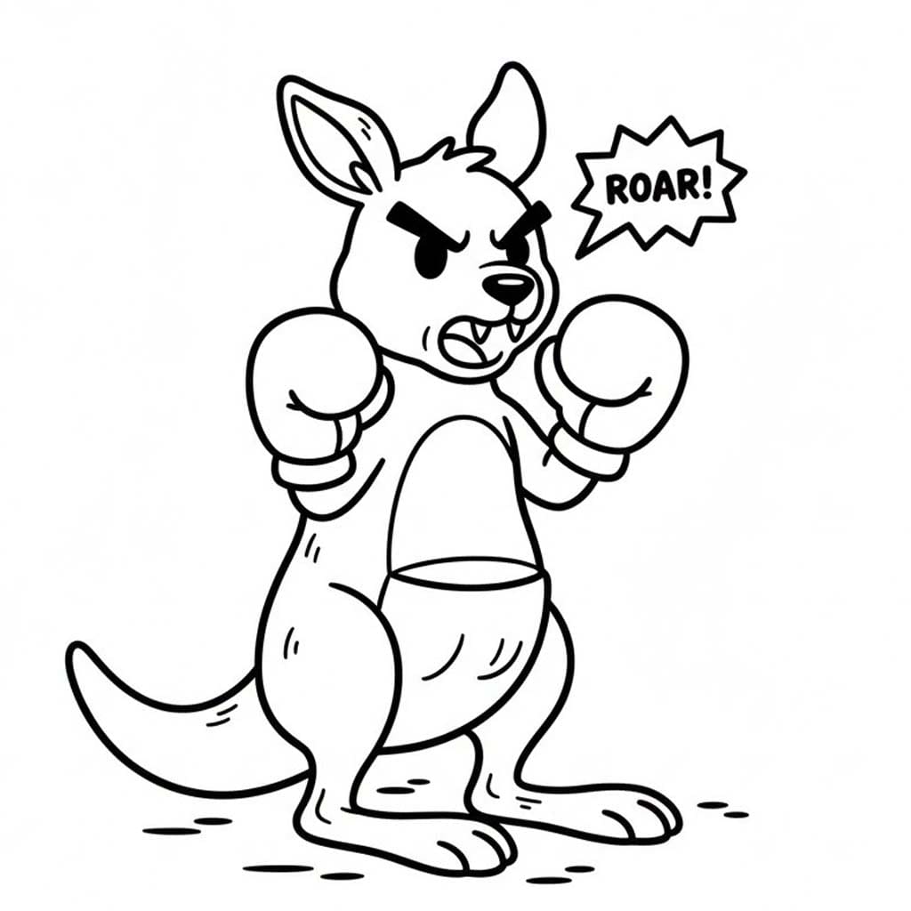 Zum Ausdrucken Känguru