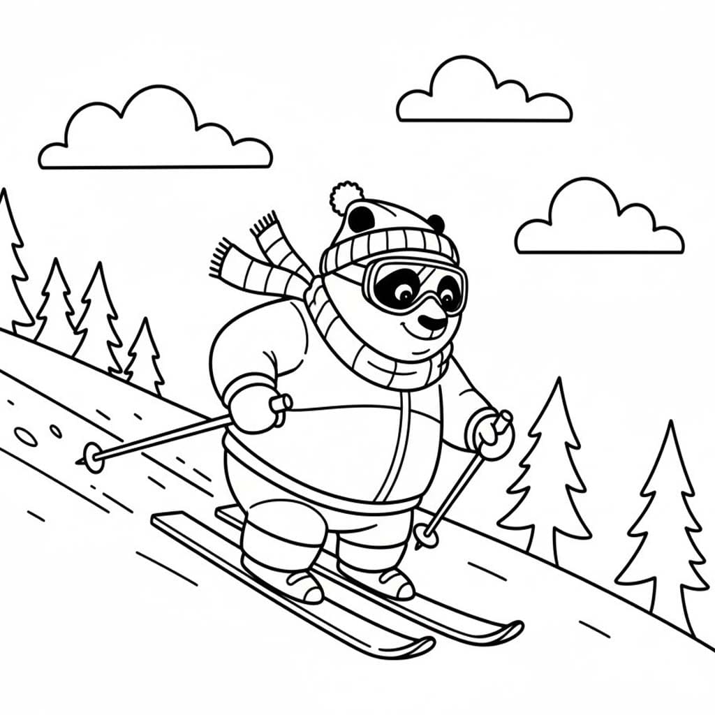 Skifahren druckbare für Kinder