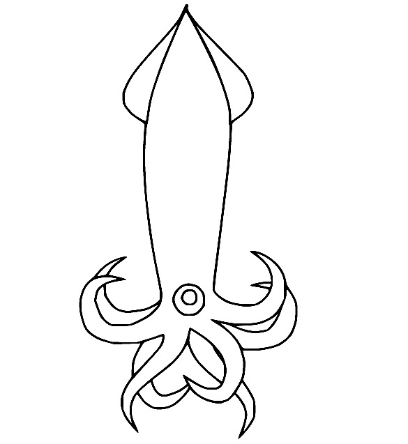 Druckbare Tintenfisch