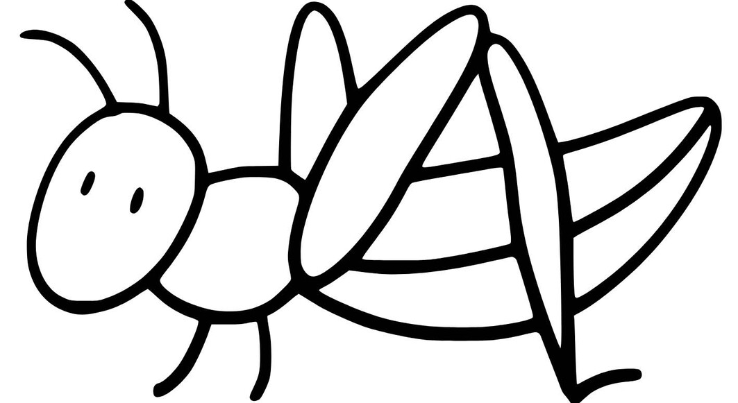 Grashüpfer für Kinder