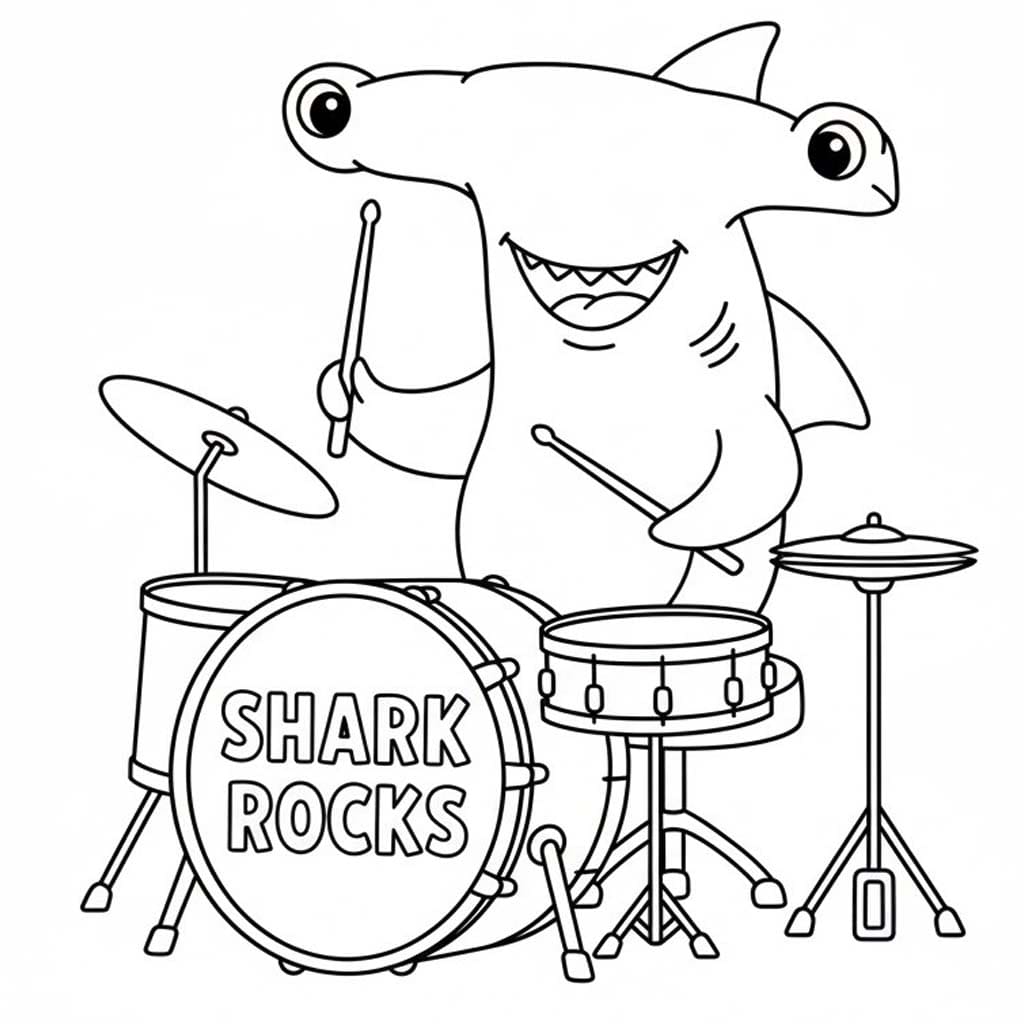 Hammerhai kostenlos druckbare