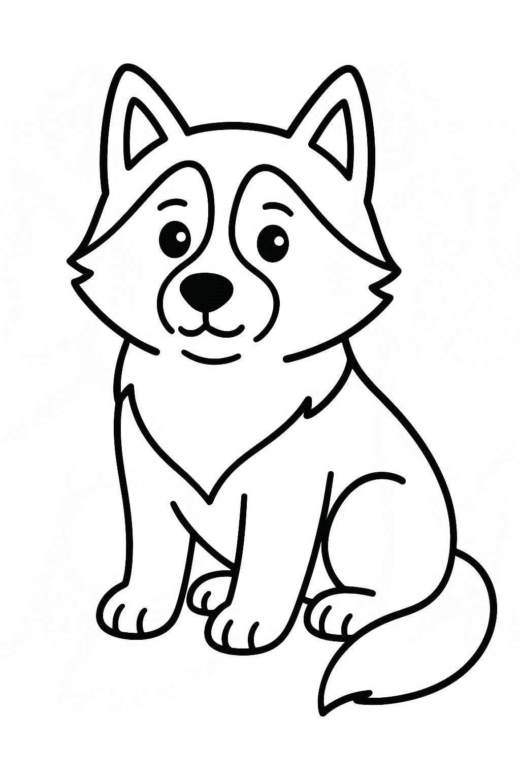 Husky zum Ausdrucken