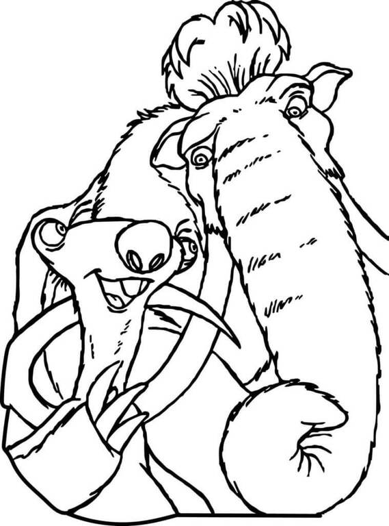 Ice Age coloring pages