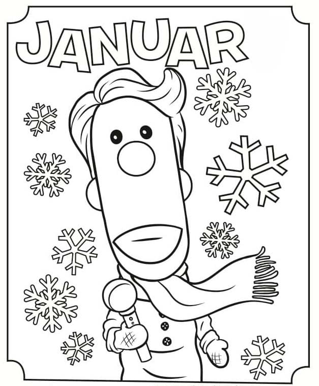 Januar druckbare basisch