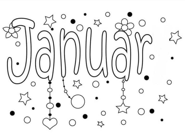 Januar druckbare für Kinder