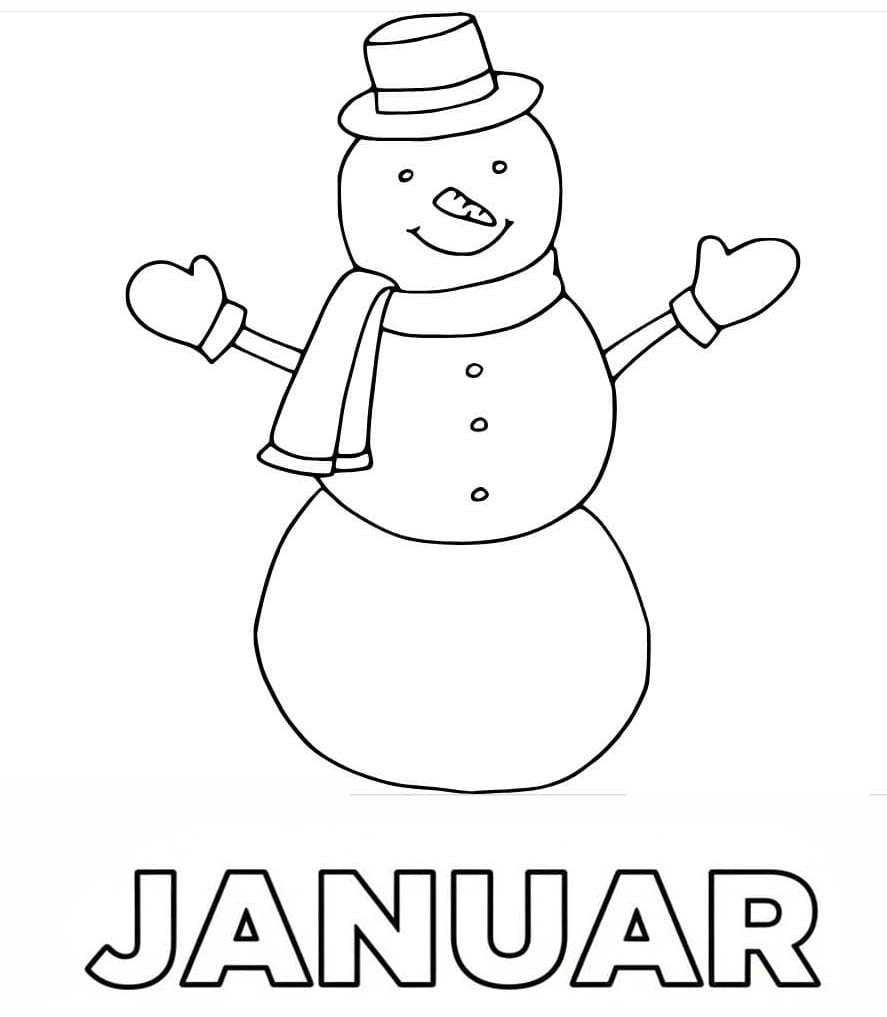 Januar kostenlos druckbare