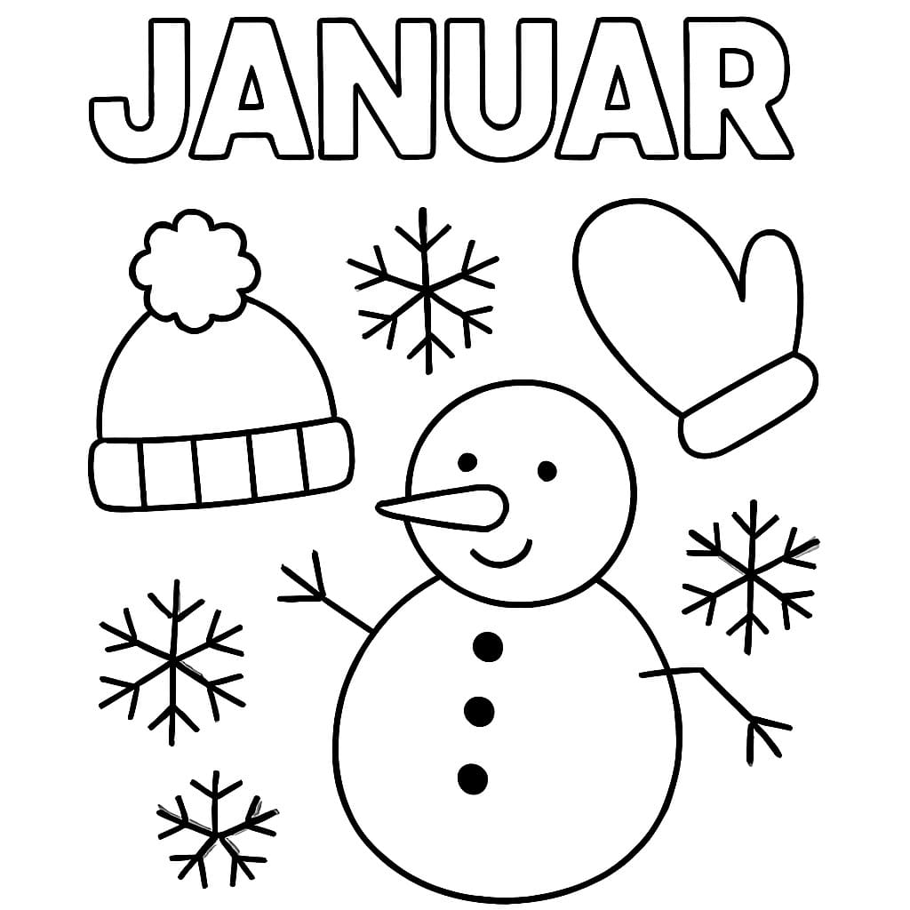 Januar kostenlos druckbare für Kinder