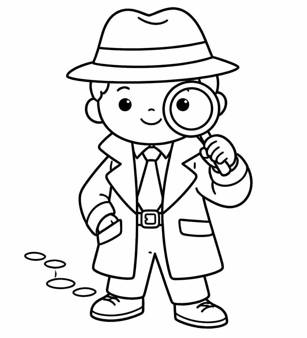 Kostenlos druckbare Detektiv