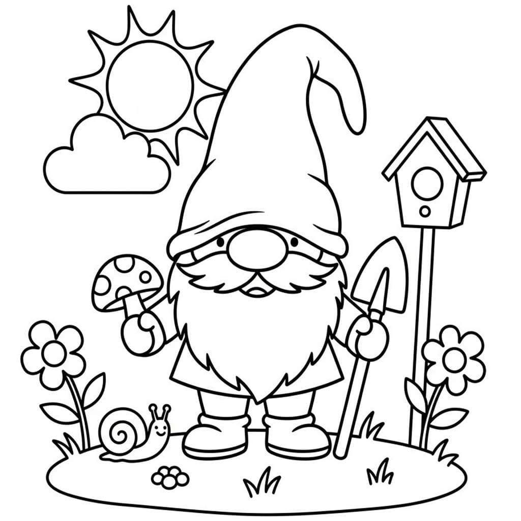 Kostenlos druckbare Gnome