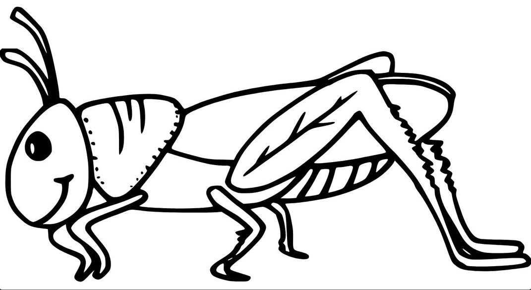 Kostenlos druckbare Grashüpfer