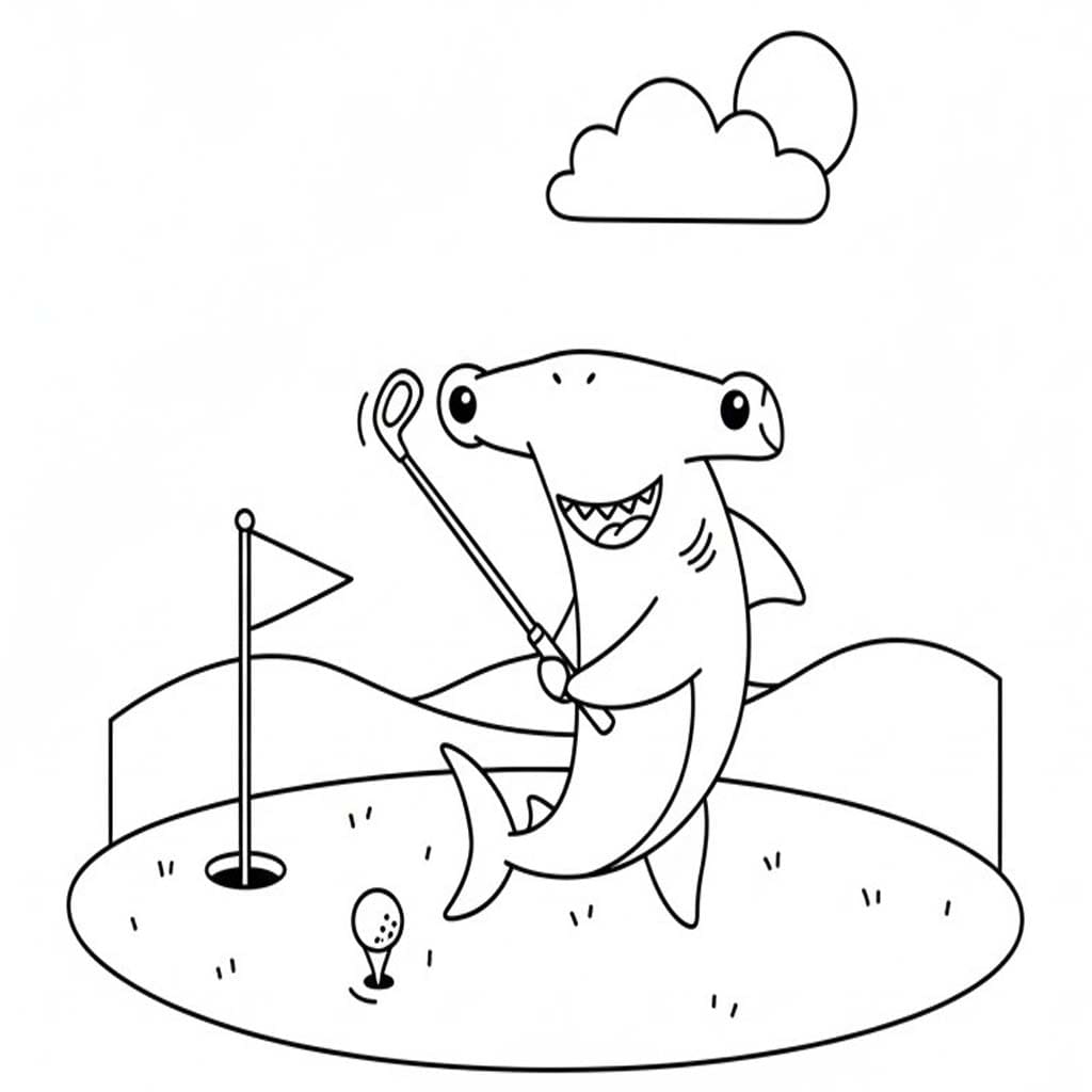 Kostenlos druckbare Hammerhai