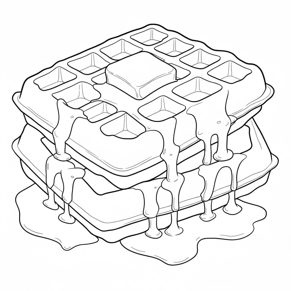Kostenlos druckbare Waffeln