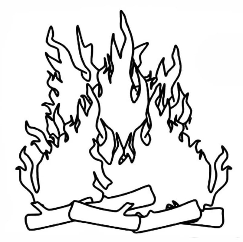 Lagerfeuer zum Ausdrucken