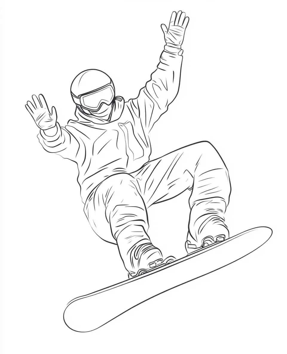 Skifahren druckbare basisch