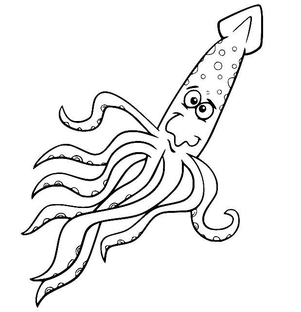 Tintenfisch kostenlos schlicht