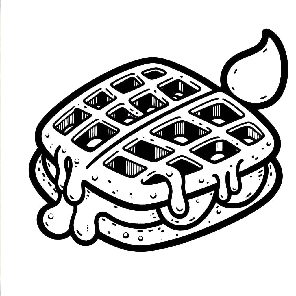 Waffeln druckbare basisch